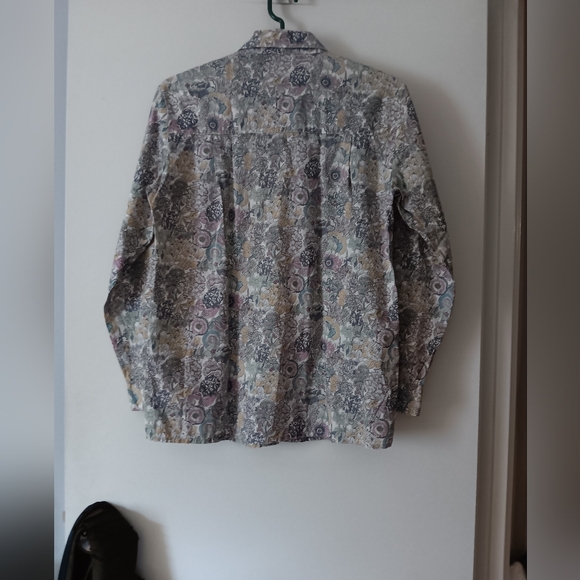 LIBERTY OF LONDON Pastel Floral Print Cotton Blouse XS - Picture 3 of 5